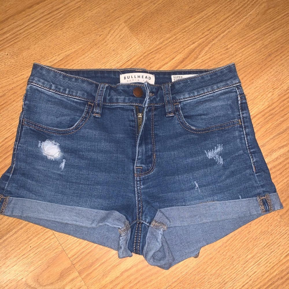Denim shorts